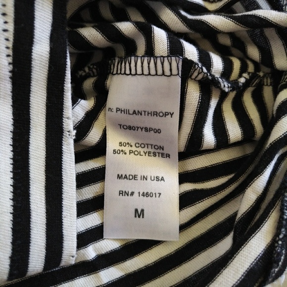 n:PHILANTHROPY Striped Muscle💪 Tee - NWT - Picture 5 of 7